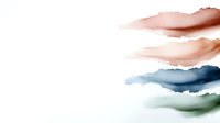 Soft watercolor abstract shapes in muted pink, navy blue and sage green tones on white background, modern minimalist art style for wall decor and stationery design.
