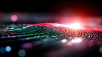 Abstract digital wave with glowing particles and bokeh lights creating futuristic data visualization for technology presentations and cyber concepts.