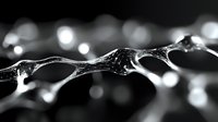 Abstract water splash with dynamic droplets and bokeh lights creating elegant liquid motion against dark background for modern design projects.