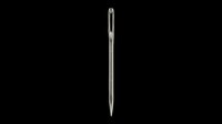 Sewing needle isolated on transparent background, ready for clipart, t-shirt design, print-on-demand products, stickers, and sublimation projects.
