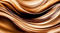Smooth flowing waves of caramel and chocolate colored satin create luxurious abstract background with glossy silk-like texture and elegant curves. Great for packaging design.
