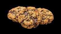 Chocolate chip cookies isolated on transparent background, ready for bakery menus, stickers, t-shirt design, print on demand, and clipart projects.