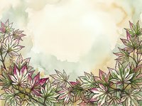 Watercolor floral border with pink and white flowers, green foliage, and soft beige background. Isolated design element suitable for invitations, greeting cards, and stationery projects.