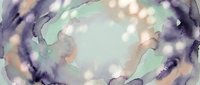 Abstract watercolor background with soft purple, green and beige tones creating organic flowing shapes and gentle color transitions for artistic projects.