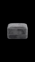Gray velvet jewelry box isolated on transparent background, ready for design use in product mockups, e-commerce, clipart, and print-on-demand applications.