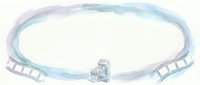 Watercolor film strip frame with vintage camera on isolated white background, ready for design projects, invitations, and creative layouts.