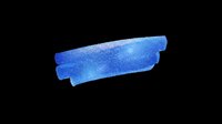 Blue watercolor brush stroke isolated on transparent background, ready for graphic design, t-shirt printing, stickers, sublimation, and digital crafts.