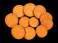 Sliced carrot rounds isolated on transparent background, ready for culinary designs, recipe graphics, food packaging, cooking blogs, nutrition infographics, and print-on-demand products.