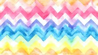 Colorful watercolor chevron pattern in rainbow colors with soft blending transitions. Seamless geometric design tiles horizontally for backgrounds and textile prints.