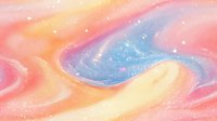 Colorful liquid swirl with pastel pink, yellow, and blue tones featuring sparkles and shimmer effects, suitable for backgrounds, wallpapers, and design projects.