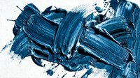 Deep blue paint strokes with expressive brushwork on white background, suitable for modern art, design projects, creative backgrounds, and contemporary artistic applications.