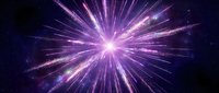 Bright purple and pink starburst explosion with radiating light beams against dark space background for cosmic designs and digital art projects.