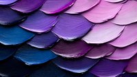 Textured brush strokes in gradient shades from deep blue to soft pink create overlapping scale pattern, showcasing rich paint texture and artistic color transition.