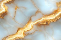 Luxurious white marble texture with golden veins and cracks creating an elegant natural stone pattern. For luxury design backgrounds and surfaces.
