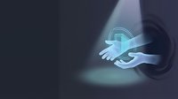 Hands holding glowing digital lock symbol representing cybersecurity, data protection, and secure technology solutions for business and digital safety concepts.