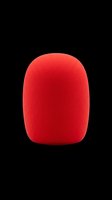 Bright red rounded rectangular capsule shape isolated on transparent background, ready for t-shirt design, clipart, stickers, sublimation and print-on-demand products.