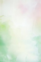 Soft watercolor background in gentle green and pink pastel tones with delicate gradient transitions, creating an ethereal spring-like atmosphere.