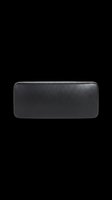 Black leather rectangular case isolated on transparent background, ready for stickers, clipart, print on demand, T-shirt design, and sublimation projects.