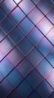 Metallic diamond tiles with gradient transitions from deep blue to soft pink, creating a modern geometric pattern with reflective surfaces and dimensional depth for contemporary design projects.