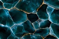 Cracked turquoise stone texture with golden veins creating abstract pattern. Natural mineral surface with glowing fractures and deep teal coloring for luxury design.