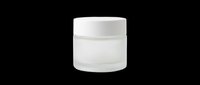 Cosmetic jar with white cap isolated on transparent background, ready for skincare product mockups, packaging design, beauty branding, print-on-demand, and sublimation projects.