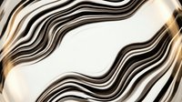 Abstract flowing liquid waves in black, white, and gold tones create a seamless pattern that tiles into a single background for modern design projects.