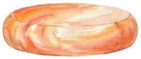 Freshly baked oval loaf with golden-brown crust, perfect for bakery, food, and culinary design projects.
