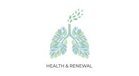 Lungs made of green leaves symbolizing respiratory health and natural healing on white background for wellness and medical design concepts.