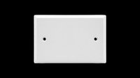 Blank white wall plate cover isolated on transparent background, ready for clipart, stickers, print on demand, T-shirt design, and sublimation projects.
