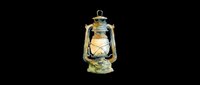 Watercolor vintage oil lantern glowing warmly, isolated on transparent background. Great for rustic t-shirt design, stickers, clipart, print on demand, and sublimation projects.