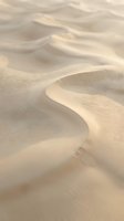 Smooth golden sand dunes with flowing curves and rippled textures creating natural desert landscape patterns in warm beige tones for backgrounds.