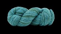 Teal and green variegated yarn skein isolated on transparent background, ready for crafting, knitting, crochet, print on demand, stickers, and t-shirt design use.