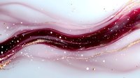 Luxurious burgundy and pink waves with gold accents and sparkles on white background create elegant flowing abstract design for luxury branding and decor.