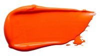Vibrant orange paint stroke with dynamic brushwork and textured edges, suitable for creative design, artistic backgrounds, and contemporary visual projects.