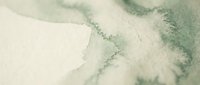 Soft watercolor paper texture with delicate green paint bleeding and flowing organically across cream surface creating artistic background.