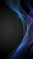 Abstract flowing lines in blue and purple creating dynamic wave patterns on dark background for modern digital design projects.