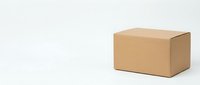 Brown cardboard shipping box isolated on white background for e-commerce delivery packaging and logistics business concepts.
