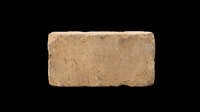 Weathered clay brick isolated on transparent background, ready for design use in architectural graphics, construction illustrations, t-shirt designs, clipart, print-on-demand products, and sublimation projects.