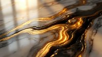 Luxurious marble texture with flowing golden veins and warm amber highlights creating elegant natural stone pattern for premium interior design projects.