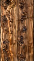 Natural wood grain pattern with swirling knots and rich brown tones creates organic flowing lines and textures in seamless repeatable design for luxury surfaces.