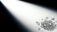 Creative ideas concept with decorative doodle elements and light beam on white background for brainstorming and innovation projects.
