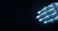 Close-up of illuminated fiber optic cables with glowing blue light transmission, representing high-speed data transfer and modern telecommunications technology for network infrastructure projects.