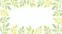 Watercolor botanical frame with green and yellow leaves on white background for spring design projects and natural branding materials.