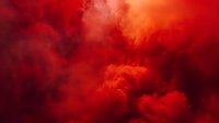 Dramatic red smoke clouds creating atmospheric mystical background with swirling patterns and deep crimson tones, suitable for abstract design projects.