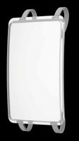 Clear acrylic backpack with gray straps, isolated on transparent background. Ready for design use on t-shirts, clipart, stickers, print-on-demand products, and sublimation projects.
