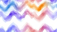 Colorful wavy stripes in soft watercolor tones of blue, purple, pink, and orange flow across white background. Seamless pattern tiles continuously for textile, wallpaper, and design projects.