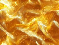 Abstract golden waves with luminous light effects creating dynamic flowing pattern. Shimmering metallic texture with bright highlights and fluid motion for luxury backgrounds.