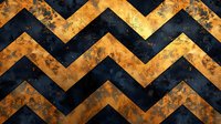 Dramatic gold and black chevron pattern with grunge texture and distressed metallic effect creates bold geometric contrast for modern design backgrounds.