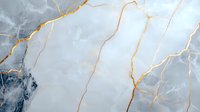 Luxurious marble texture with golden veins on light gray background. Natural stone pattern with elegant metallic cracks creates premium surface design.