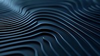 Abstract dark blue wavy lines creating dynamic ripple pattern with light and shadow effects, modern minimalist background for technology and design projects.